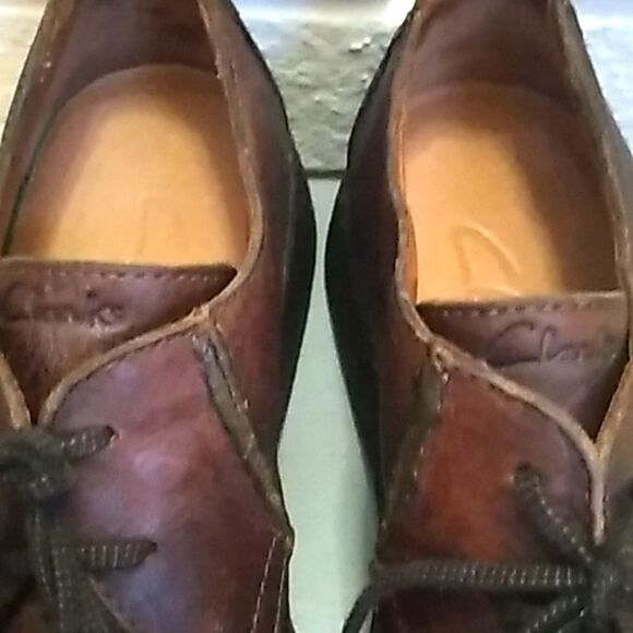 Clarks Active Air Mens Leather Oxford Shoes Sz 10W main image 8